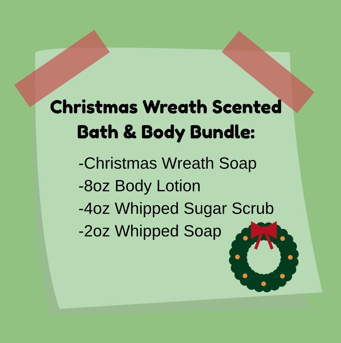 Christmas Wreath Bath and Body Bundle